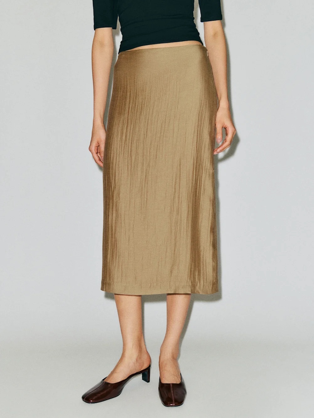 Reformation Helen Low Waist Midi Skirt NWT sz 0 - Picture 2 of 3